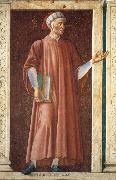 Andrea del Castagno Famous Persons: Dante Allighieri oil painting reproduction